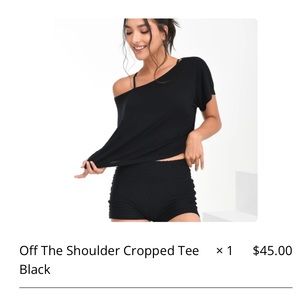 Booty by Brabants Off the Shoulder Crop Tee